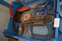 Quantity of G-Clamps and Steel Brushes