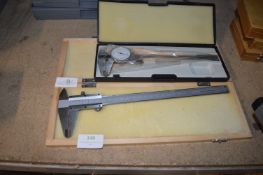 0-15cm Vernier and a 0-20cm/0-8