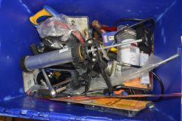 Assortment of Tools Including Screwdrivers, Punch