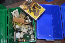 Two Boxes Containing Three Blade Plough Plane, Wax