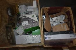 Two Boxes of Assorted Sockets, Plastic and Galvani