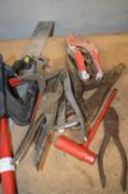 Mixed Lot Including Spirit Level, Hole Punches, Cu