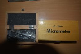 Three 0-25mm Micrometers
