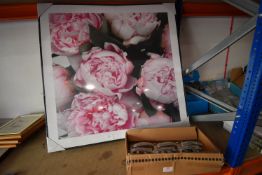 *Floral Print and Six Door Handles