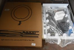 *LED Ring Light, and a Mirror Cabinet