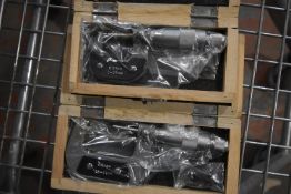 0-25mm, and 25-50mm Micrometers