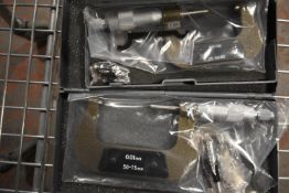 25-50mm Micrometer, and a 50-75mm Micrometer