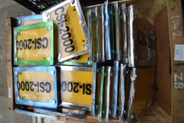 ~50 Plastic ~19x14.5cm License Plates