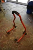 Red Motorcycle Stand