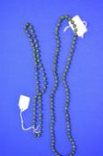 Two Jade Bead Necklaces