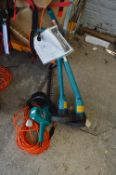 Two Black & Decker Strimmers, a Hedge Trimmer, and
