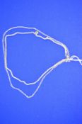 Two 925 Sterling Silver Neck Chains ~15g
