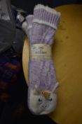 *Two Pairs of Jane & Bleecker Unicorn & Cat Slipper Socks