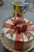 Cake Dish and Cover plus a Decorative Jug