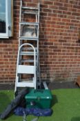 Aluminium Folding Step Ladders, plus Garden Chairs