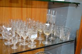 Cut Glass Lead Crystal Wine Glasses etc.