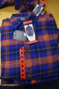 *Grayers Heritage Flannels Checked Shirt in Terracotta/Blue Size: M