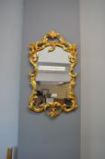 Gilt Framed Ornate Mirror
