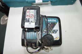 Makita DC18RC Battery Charger with Makita Lithium