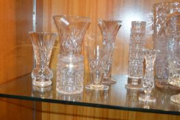 Cut Glass Lead Crystal Vases and Bowls etc.