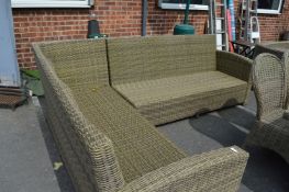 L-Shaped Patio Seating