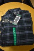 *Grayers Heritage Flannels Checked Shirt in Blue & Green Size: XL
