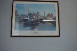 Hull Docks Trawler Print by Adrian Thompson