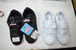 Two Pairs of George Kid's Trainers Size: 8