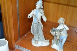 Two Spanish Figures Violinist and a Boy with a Don