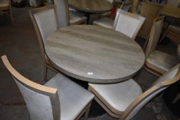 100cm Circular Single Pedestal Table with Four Chairs