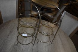 Two Cake Plate Stands