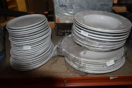*Quantity of Assorted White Plates