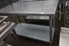 Stainless Steel Preparation Table with Undershelf