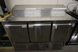 Atosa Stainless Steel Three Door Refrigerated Coun