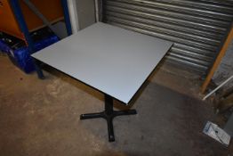 *70cm Square Single Pedestal Table