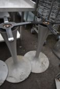 Two Grey Table Pedestal