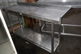 Stainless Steel Preparation Table with Undershelf