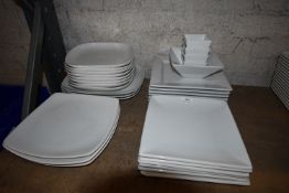 Quantity of Assorted White Platters