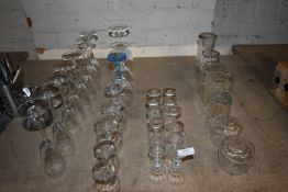 Quantity of Assorted Glasses