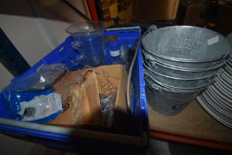 *Assortment of Jars, Plastic Cutlery, and 5 Corona