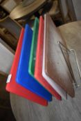 Six Chopping Boards with Stand