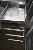 Stainless Steel Shelving Unit 55x50cm x 85cm high