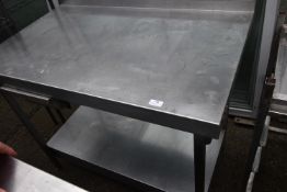 Stainless Steel Preparation Table with Undershelf