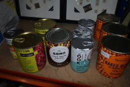 Baked Beans, Coconut Milk, Bean Salad, Kidney Beans, and Artichoke Hearts