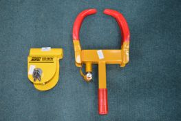 Two Caravan Trailers Locks
