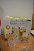 *Crystal King 10pc Glass Drinks Set