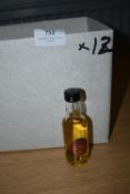 12 x 5cl Cardhu 12 Year Old Single Malt Scotch Whiskey Miniatures