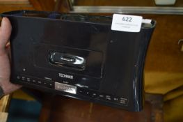 Technics Docking Station Alarm Clock Radio with Remote