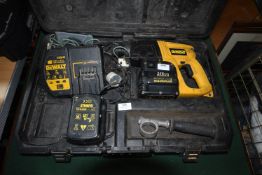 Dewalt DW005 SDS Drill with Charger, Two Batteries, and Case