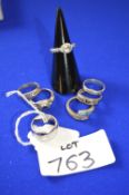 Seven Sterling Silver Ring ~25g total